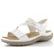 Rieker bílé sandály s gumičkami 64870-81