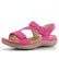 Rieker růžové sandály s gumičkami 64870-31