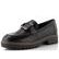 Tamaris mokasíny na vysoké podešvi black leather 1-24722-43