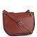 Dámska oblá kožená kabelka cognac LGB 199