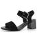 Ara dámské širší sandály na podpatku Brighton Black 12-20507-01