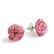 Náušnice rokajl puzeta růžové