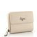 Dámská kožená peněženka se zipovou kapsou off white LG003