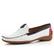 Gabor bílé mokasíny s barevným lemem 66.090.69