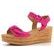 Gabor ružové semišové sandále na kline 44.653.10