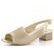 Barton metalické sandály na podpatku světle zlaté 25142