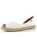 Verbenas vykrojené espadrilky s otevřenou špičkou Cruz blanco 0300521073