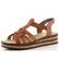 Rieker hnědé sandály na klínku 62918-22