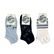 Nízke ponožky 3 páry v balení 36122 modrá mix