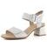 Remonte bílé kožené sandály na podpatku D1K51-80
