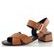 Högl luxusní sandály na podpatku Cognac 9-102623