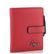 Kožená menší peněženka se zápinkou červená LG059