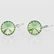 Náušnice Swarovski Elements Rivoli světle zelené