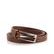 Dámsky kožený opasok úzký hnedý 15-1-48