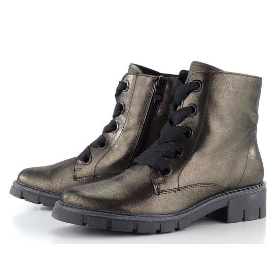 Ara šněrovací kotník Dover metalický Magma/Schwarz 12-23126-11