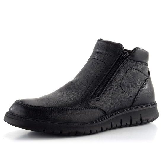 Ara pánský zipový kotník Leandro Black 11-35616-01