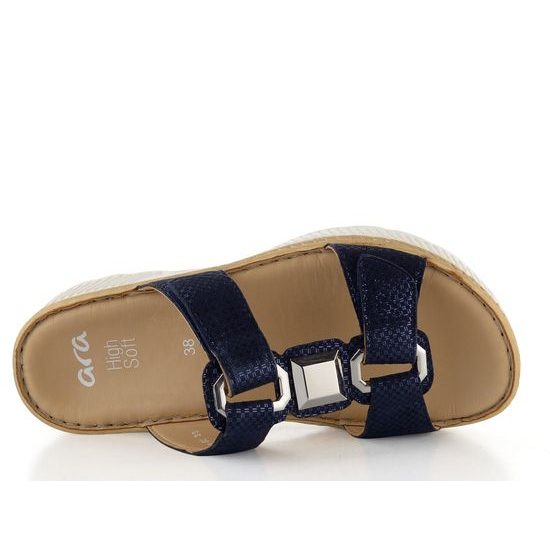 Ara dámské pantofle Capri Blau 12-39103-02