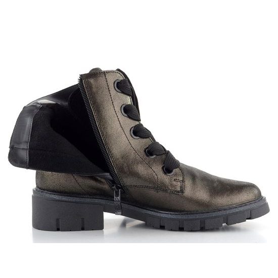 Ara šněrovací kotník Dover metalický Magma/Schwarz 12-23126-11