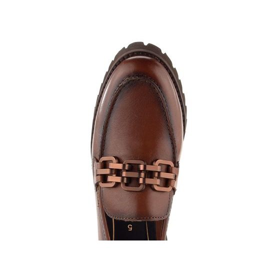 Ara užšie kožené mokasíny Kent Cognac 12-31241-09
