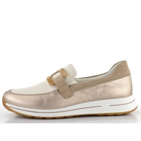 Ara širšie nazúvacie poltopánky Osaka Sand/Cream 12-24822-09