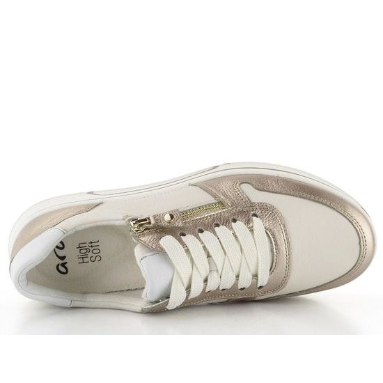 Ara širšie tenisky Sapporo Sand/Cream/Weiss 12-27540-07