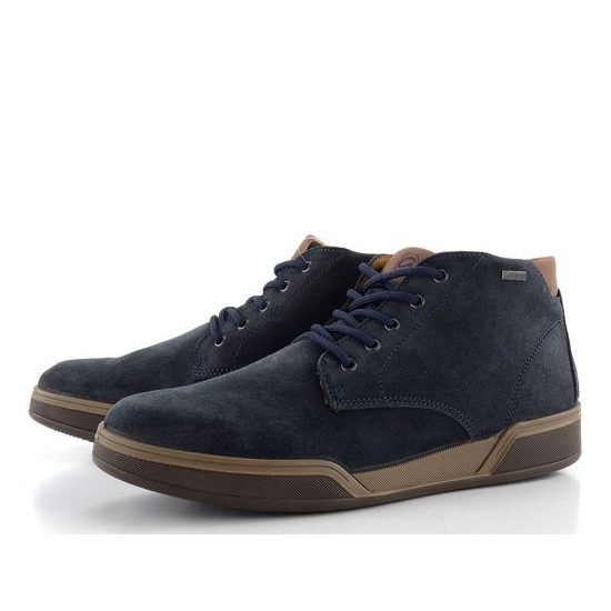 Ara pánska kožená členková obuv Dino Blue/Kastanie 11-23302-12