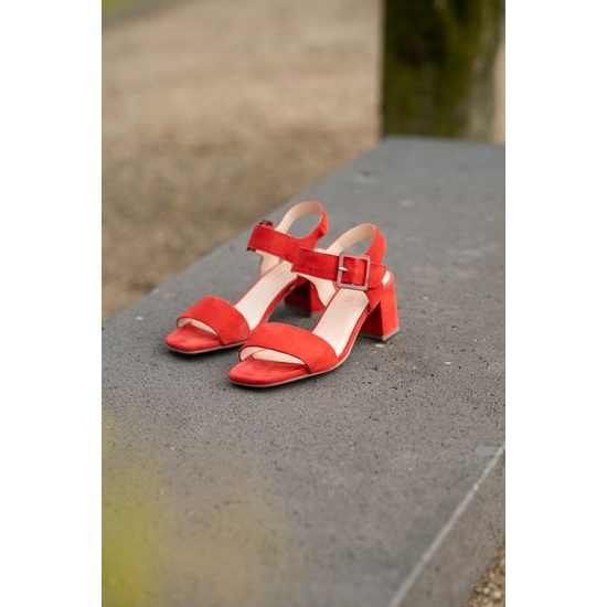 Ara dámské širší sandály na podpatku Brighton Red 12-20507-19