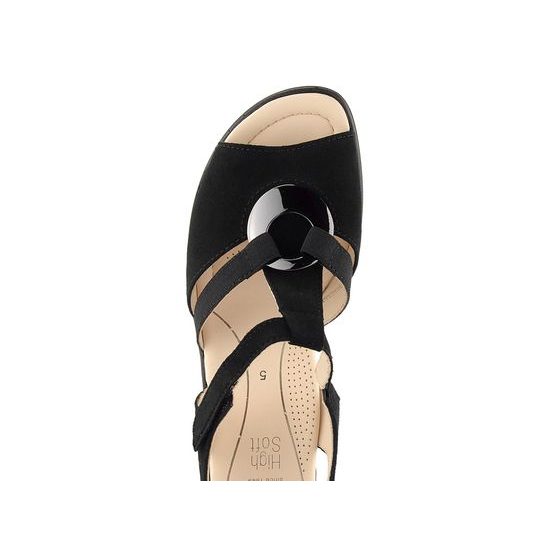 Ara dámské sandály na podpatku Lugano černé 12-35730-01