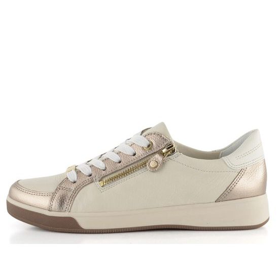 Ara dámské tenisky se zipem Rom Sand/Cream/Weiss 12-34432-63