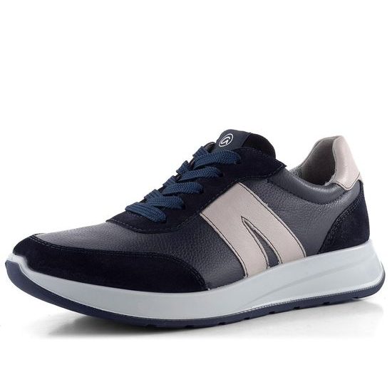Ara širší pánské tenisky Matteo-Sport Blau/Pebble 11-28602-22