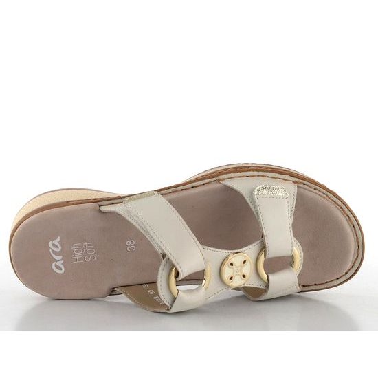 Ara dámské pantofle Hawaii Cream/Platin 12-29003-97
