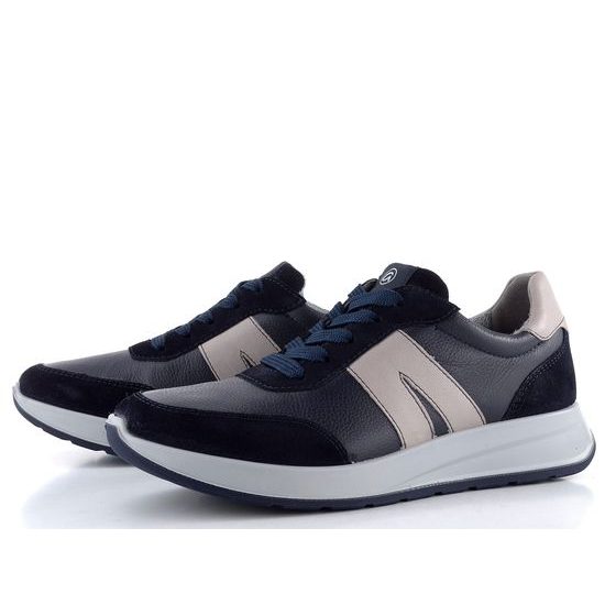Ara širší pánské tenisky Matteo-Sport Blau/Pebble 11-28602-22