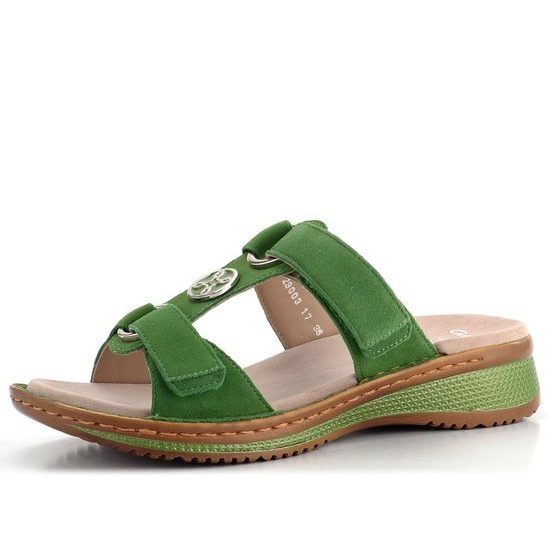 Ara dámské semišové pantofle Hawaii zelené 12-29003-17