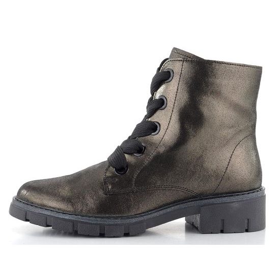 Ara šněrovací kotník Dover metalický Magma/Schwarz 12-23126-11