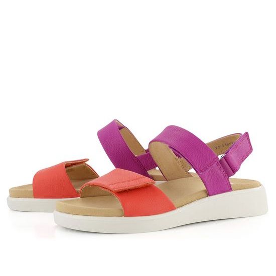 Ara sandále na platforme s klinom Madeira Orange/Pink 12-21401-16