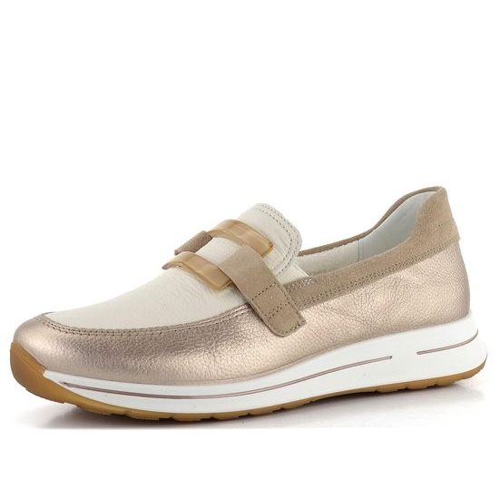 Ara širšie nazúvacie poltopánky Osaka Sand/Cream 12-24822-09