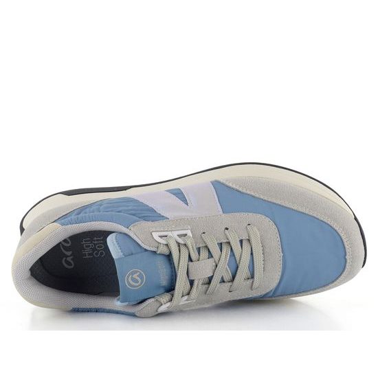 Ara širší tenisky Malibu Pebble/Azurro/Weiss 12-29702-06