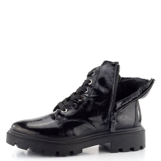 Ara širší kotník lakovaný Manchester Schwarz 12-59104-01