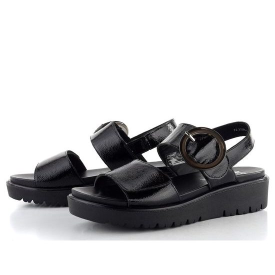 Ara sandály na platformě Bilbao Black 12-33505-11
