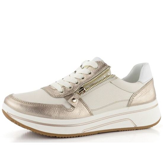 Ara širšie tenisky Sapporo Sand/Cream/Weiss 12-27540-07