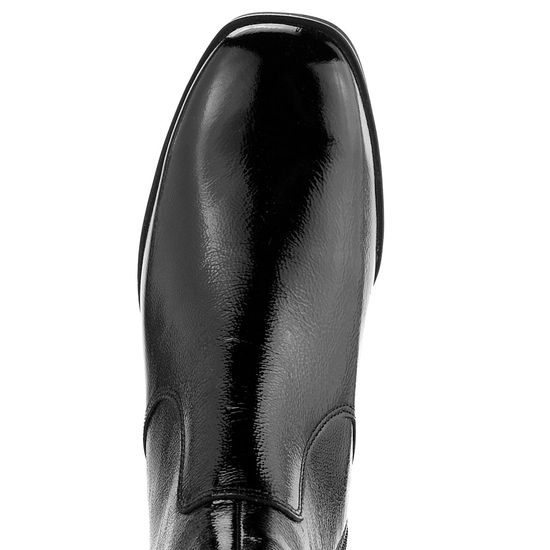 Ara dámska širšia členková obuv na podpätku lakovaná Graz Black 12-31802-11