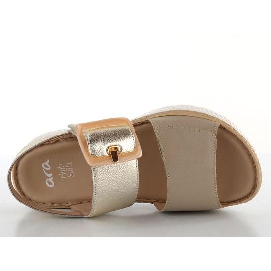 Ara dámské sandály Capri Sand/Platin 12-39104-08