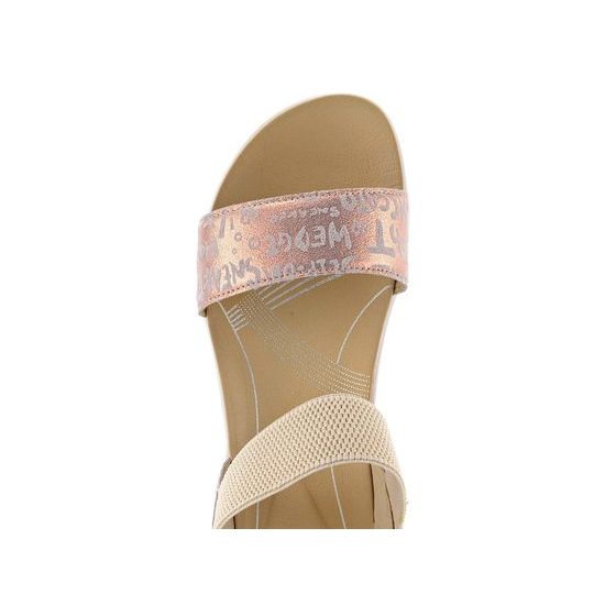 Ara sportovnější metalické sandály růžové Napoli 12-25926-79