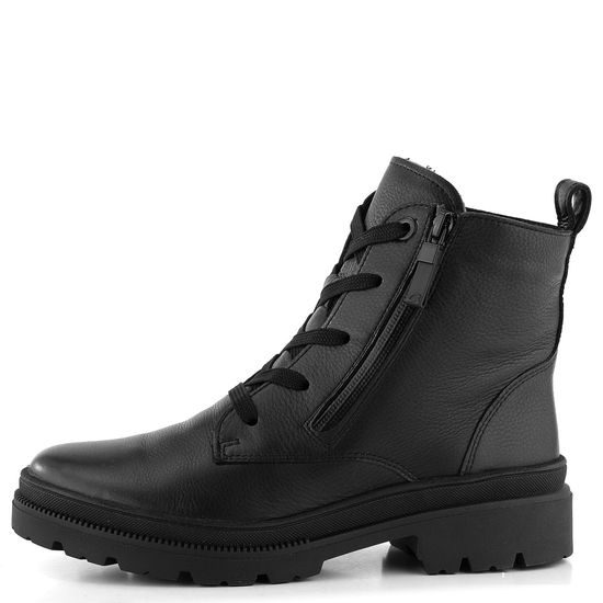 Ara čierna členková obuv s postranným zipsom Dover 12-23187-01