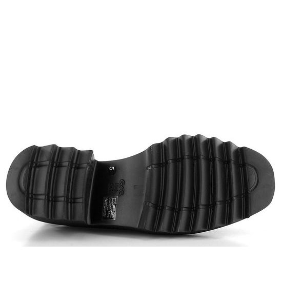 Ara kožené mokasíny na hrubej podošve Paris-Sport Schwarz 12-21502-01