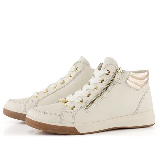 Ara členkové tenisky Rom Cream/Platin 12-44499-27