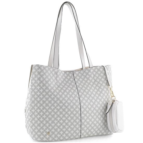 Ara shopper kabelka s potlačou Dallas Weiss/Blau 16-21008-61