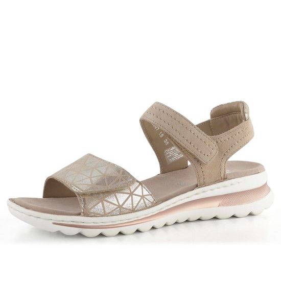Ara dámské sandály Tampa Silber/Sand 12-47207-19