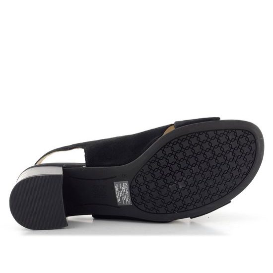 Ara dámské širší sandály na podpatku Prato černé 12-25605-01