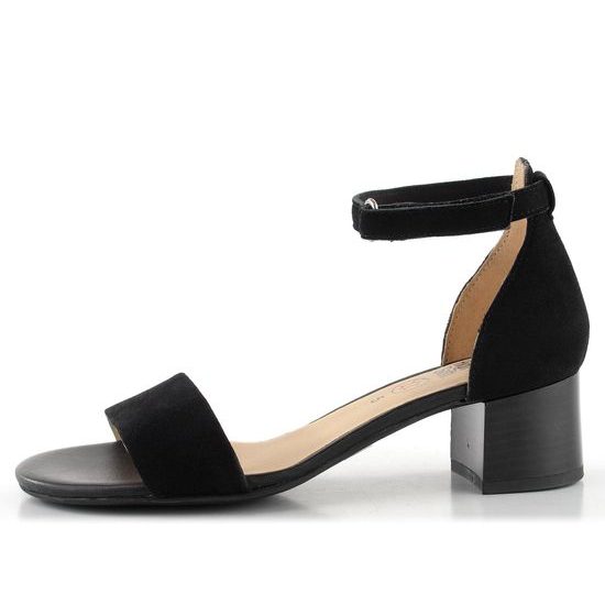 Ara dámské širší sandály na podpatku Prato černé 12-25601-01
